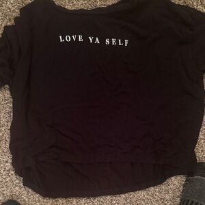 T.J.Maxx Black 'Love Ya Self' Tee